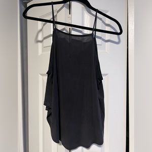 silence + noise flowy crop tank